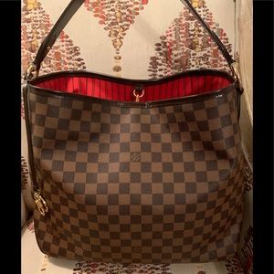 (TRADE) Auth Louis Vuitton Delightful MM Ebene